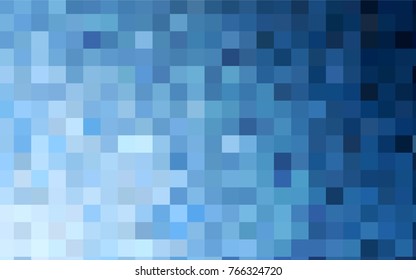 Light BLUE vector modern geometrical background. Abstract template. Geometric pattern in square style with gradient.