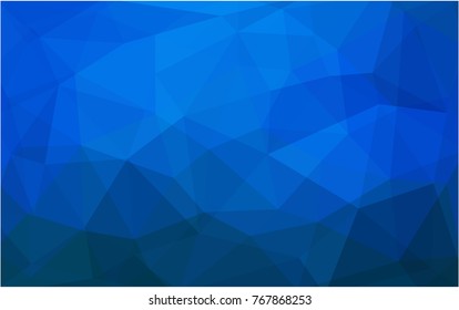 Light BLUE vector modern geometrical abstract background. Texture, new background. Geometric background in Origami style with gradient. 