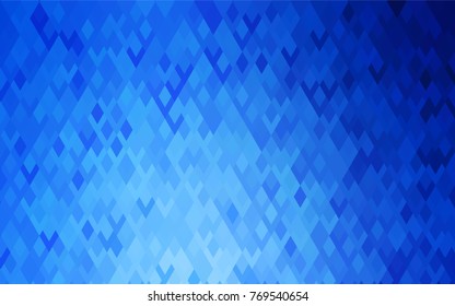 Light BLUE vector modern geometrical background. Abstract template. Geometric pattern in square style with gradient.