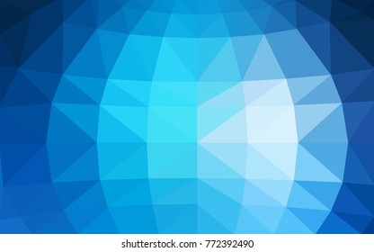 Light BLUE vector modern geometrical abstract background. Texture, new background. Geometric background in Origami style with gradient. 