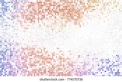 Light BLUE vector modern geometrical background. Abstract template. Geometric pattern in square style with gradient.