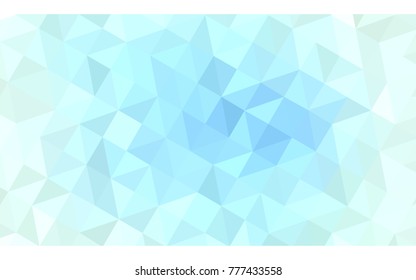 Light BLUE vector modern geometrical abstract background. Texture, new background. Geometric background in Origami style with gradient. 