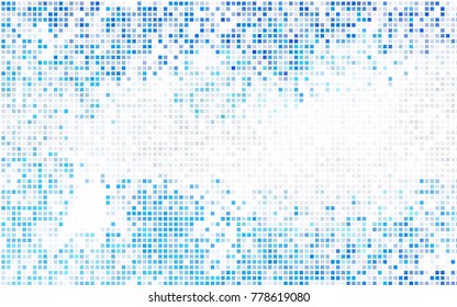 Light BLUE vector modern geometrical background. Abstract template. Geometric pattern in square style with gradient.