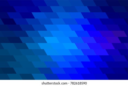 Light BLUE vector modern geometrical background. Abstract template. Geometric pattern in square style with gradient.