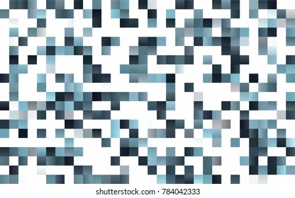 Light BLUE vector modern geometrical background. Abstract template. Geometric pattern in square style with gradient.