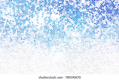 Light BLUE vector modern geometrical background. Abstract template. Geometric pattern in square style with gradient.