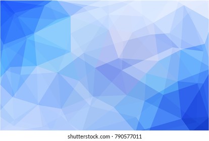 Light BLUE vector modern geometrical abstract background. Texture, new background. Geometric background in Origami style with gradient. 