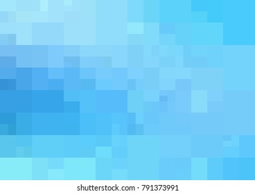 Light BLUE vector modern geometrical abstract background. Texture template. Geometric pattern in Origami style with gradient. 