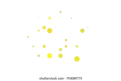 Light BLUE vector modern geometrical circle abstract background. Dotted texture template. Geometric pattern in halftone style with gradient. 
