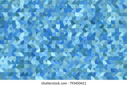 Light BLUE vector modern geometrical circle abstract background. Dotted texture template. Geometric pattern in halftone style with gradient. 