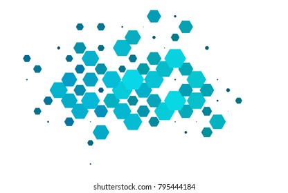 Light BLUE vector modern geometrical abstract background. Texture, brand-new background. Geometric background in Origami style with gradient. 