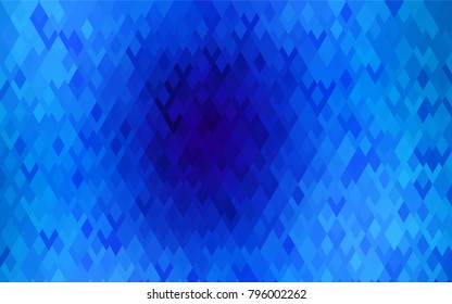 Light BLUE vector modern geometrical background. Abstract template. Geometric pattern in square style with gradient.