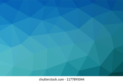 Light BLUE vector mosaic cover. Colorful illustration in abstract style with gradient. The template can be used as a background for cell phones.