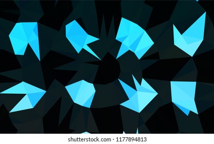 Light BLUE vector mosaic template. Modern geometrical abstract illustration with gradient. A completely new template for your business design.