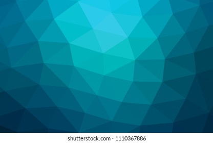 Light BLUE vector mosaic triangle mosaic. A vague abstract illustration with gradient. The elegant pattern can be used as part of a brand book.