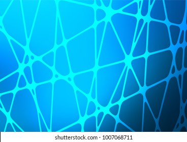 Light BLUE vector natural abstract pattern. Blurred decorative design in Indian style with Zen tangles. The pattern can be used for wallpapers and coloring books.