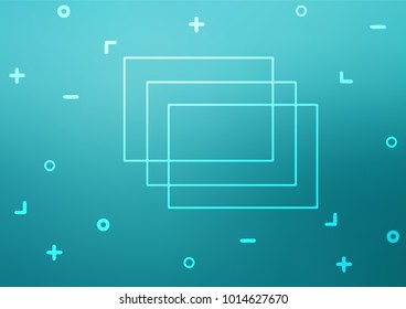 Light BLUE vector natural abstract template. A completely new color illustration in doodle style. Hand painted design for web, wrapping, wallpaper.
