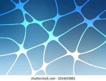Light BLUE vector natural abstract pattern. Sketchy hand drawn doodles on blurred background. The completely new template can be used for your brand book.