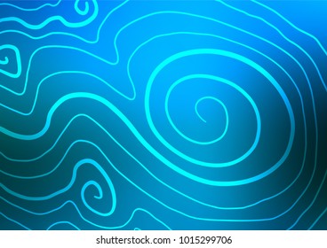Light BLUE vector natural abstract texture. Geometric doodle illustration in Origami style with gradient. The completely new template can be used for your brand book.