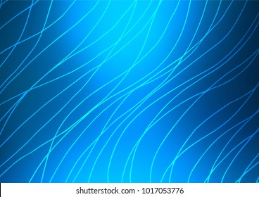 Light BLUE vector natural abstract texture. An elegant bright illustration with lines in Natural style. The pattern can be used for wallpapers and coloring books.