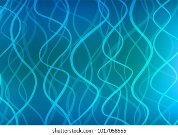 Light BLUE vector natural abstract texture. A vague abstract illustration with doodles in Indian style. A new texture for your design.