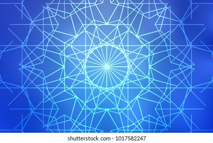 Light BLUE vector natural abstract pattern. Creative illustration in blurred style with doodles made by child. Hand painted design for web, wrapping, wallpaper.