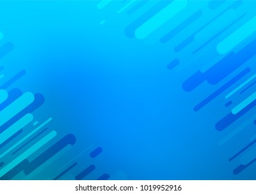 Light BLUE vector natural abstract pattern. Blurred decorative design in Indian style with Zen tangles. A completely new design for your business.