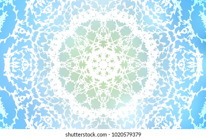 Light BLUE vector natural abstract design. Sketchy doodles drawn by child on blurred background. The completely new template can be used for your brand book.