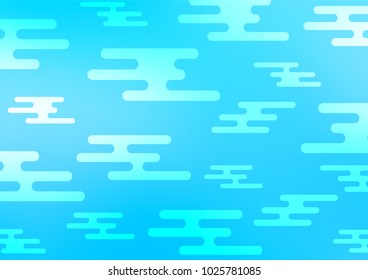 Light BLUE vector natural abstract pattern. Modern geometrical abstract illustration with doodles. A completely new design for your business.