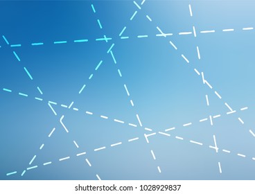 Light BLUE vector natural abstract pattern. Blurred decorative design in Indian style with Zen tangles. The pattern can be used for wallpapers and coloring books.