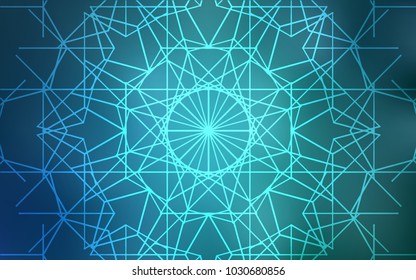 Light BLUE vector natural abstract pattern. Modern geometrical abstract illustration with doodles drawn by child. A new texture for your design.