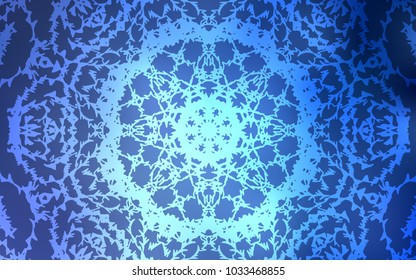 Light BLUE vector natural abstract pattern. Childish elegant natural pattern with gradient. The best blurred design for your business.