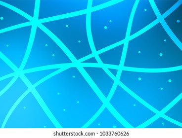 Light BLUE vector natural abstract background. Modern geometrical abstract illustration with doodles. The template can be used as a background for cell phones.