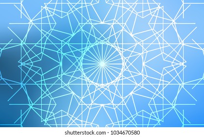 Light BLUE vector natural abstract background. A completely new color illustration in doodle style drawn by child. The completely new template can be used for your brand book.