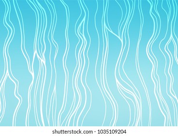 Light BLUE vector natural abstract texture. A completely new color illustration in doodle style. Hand painted design for web, wrapping, wallpaper.