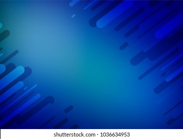 Light BLUE vector natural abstract background. Geometric doodle illustration in Origami style with gradient. Brand-new design for your business.