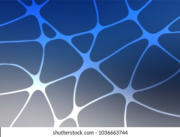 Light BLUE vector natural abstract pattern. Sketchy hand drawn doodles on blurred background. The textured pattern can be used for website.