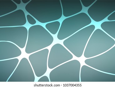 Light BLUE vector natural abstract template. Colorful illustration in abstract style with doodles and Zen tangles. Hand painted design for web, wrapping, wallpaper.