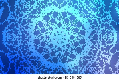 Light BLUE vector natural abstract pattern. Colorful illustration in abstract style with doodles created by child. The best blurred design for your business.