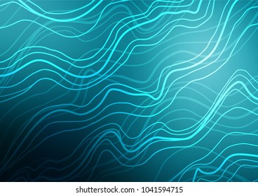 Light BLUE vector natural abstract texture. Glitter abstract illustration with doodles and Zen tangles. A new texture for your design.