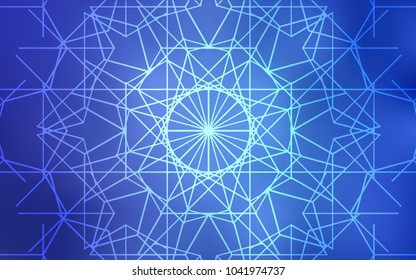 Light BLUE vector natural abstract template. Sketchy doodles drawn by child on blurred background. A new texture for your design.