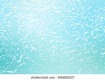 Light BLUE vector natural abstract template. Doodles on blurred abstract background with gradient. Brand-new design for your business.