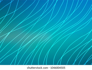 Light BLUE vector natural abstract pattern. Blurred decorative design in Indian style with lines. The completely new template can be used for your brand book.