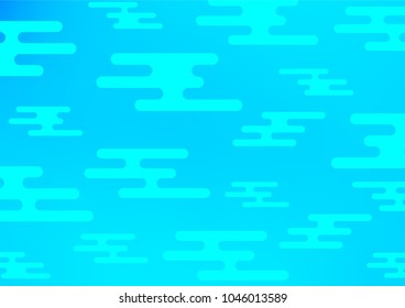 Light BLUE vector natural abstract template. Blurred decorative design in Indian style with Zen tangles. Hand painted design for web, leaflet, textile.