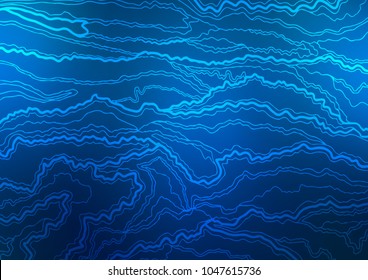 Light BLUE vector natural abstract template. Colorful abstract illustration with lines in Asian style. The completely new template can be used for your brand book.
