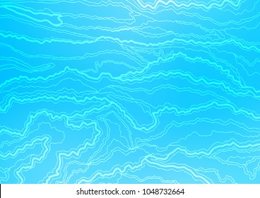 Light BLUE vector natural abstract pattern. Shining colored illustration with doodles in Zen tangle style. A completely new design for your business.