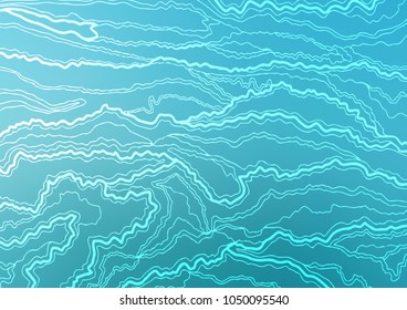 Light BLUE vector natural abstract background. A completely new color illustration in doodle style. The pattern can be used for wallpapers and coloring books.