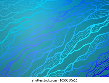 Light BLUE vector natural abstract pattern. Modern geometrical abstract illustration with doodles. A completely new template for your business design.