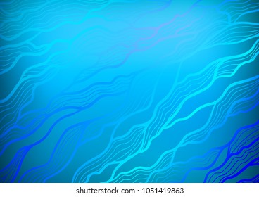 Light BLUE vector natural abstract texture. Shining colored illustration with doodles in Zen tangle style. Hand painted design for web, wrapping, wallpaper.