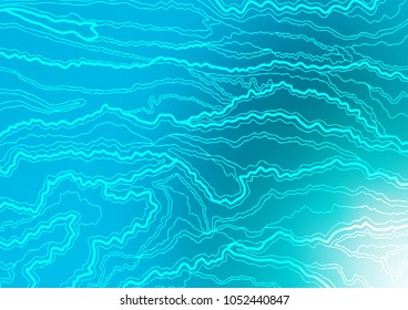 Light BLUE vector natural abstract pattern. Modern geometrical abstract illustration with doodles. The template can be used as a background for cell phones.